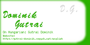 dominik gutrai business card